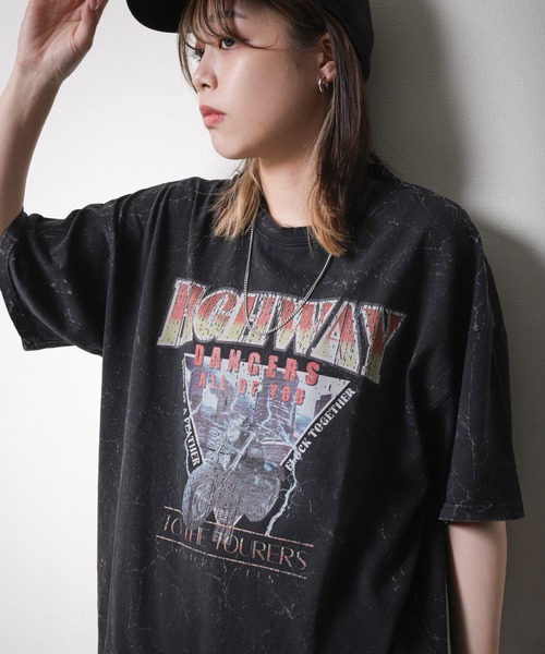 gram. tシャツ 「_gram.」 ピグメント加工 90s ロックTシャツ / バンド