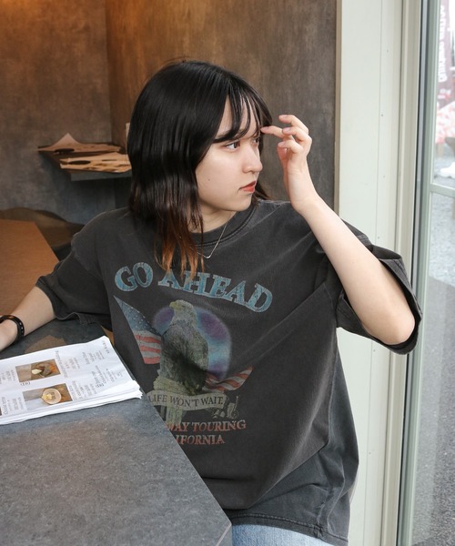 gram. tシャツ 「_gram.」 ピグメント加工 90s ロックTシャツ / バンド