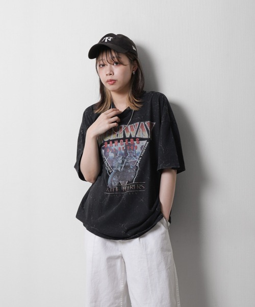 tシャツ WANT SOME MORE BIG Tシャツ レディース メンズ gram. tシャツ 「_gram.」 ピグメント加工 90s ロックTシャツ