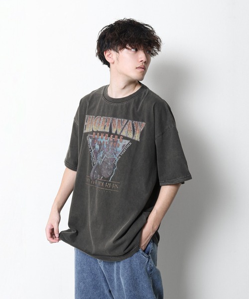 gram. tシャツ 「_gram.」 ピグメント加工 90s ロックTシャツ / バンド