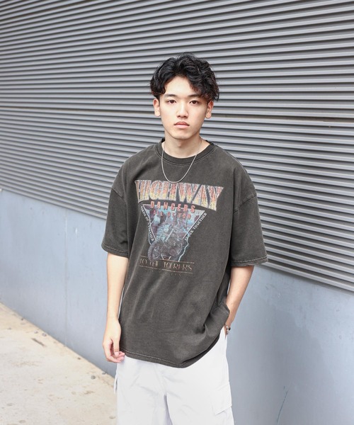 gram. tシャツ 「_gram.」 ピグメント加工 90s ロックTシャツ / バンド