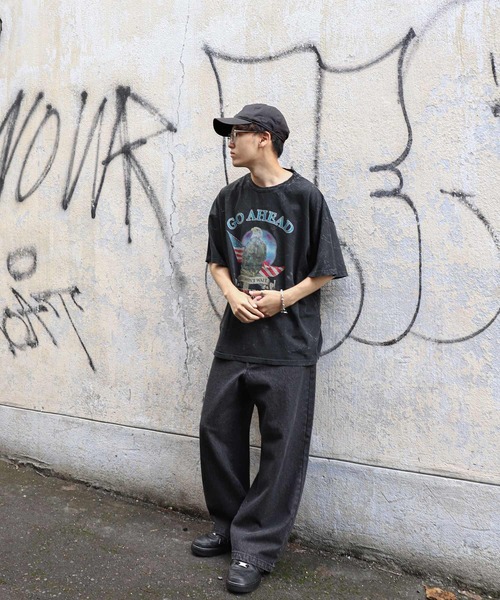 gram. tシャツ 「_gram.」 ピグメント加工 90s ロックTシャツ / バンド