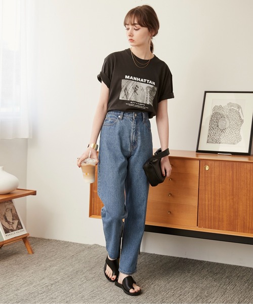 tシャツ フォトプリント半袖Tee レディース ANGIE tシャツ フォトプリント Tシャツ（半袖） レディース