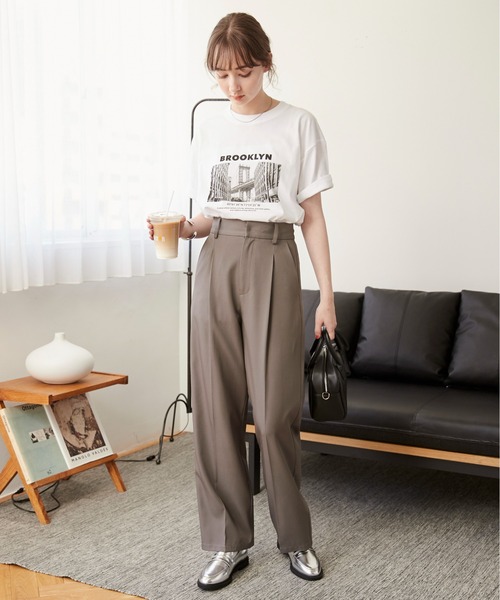 ANGIE tシャツ フォトプリント Tシャツ（半袖） レディース