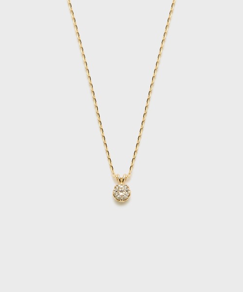 NOJESS ネックレス K10ダイヤモンドネックレス（0.1ct