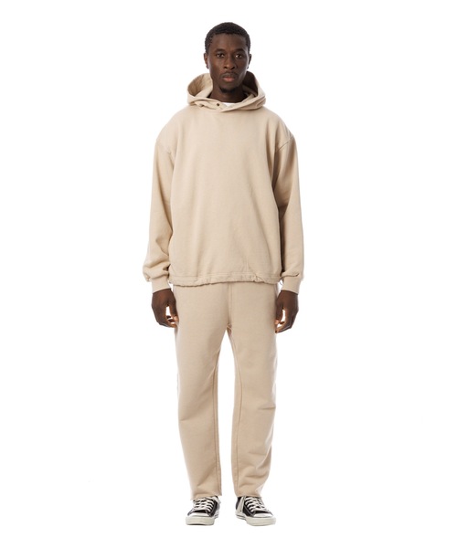 パーカー・フーディ STONE  Cotton Fleece Print Hooded Sweatshirt 5FT198 Sandinista パーカー American Cotton Elastic Hooded