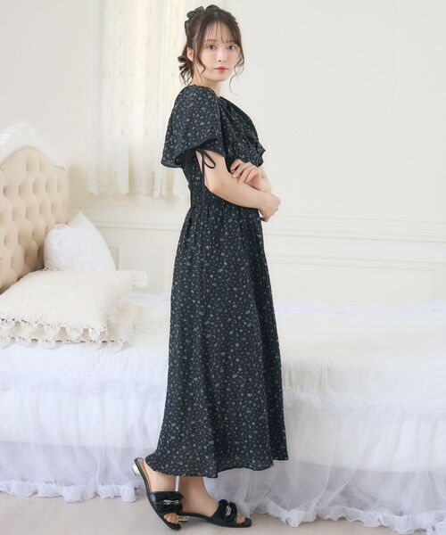 Emsexcite ワンピース フリル袖リボンOP : ZOZOTOWN Yahoo!店