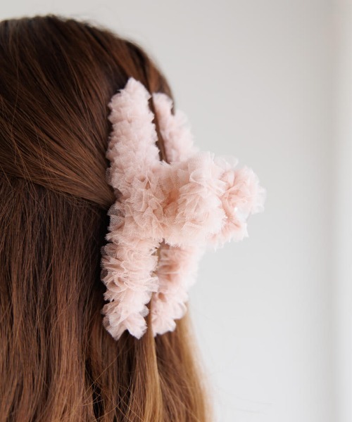 flower ヘアクリップ スモーキーチュールクリップ : ZOZOTOWN Yahoo!店