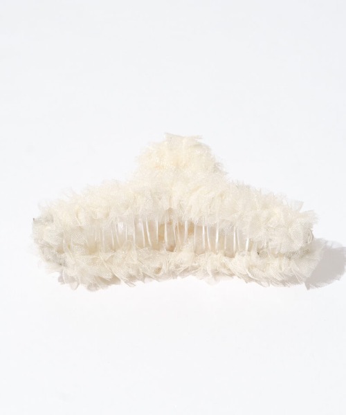 flower ヘアクリップ スモーキーチュールクリップ : ZOZOTOWN Yahoo!店