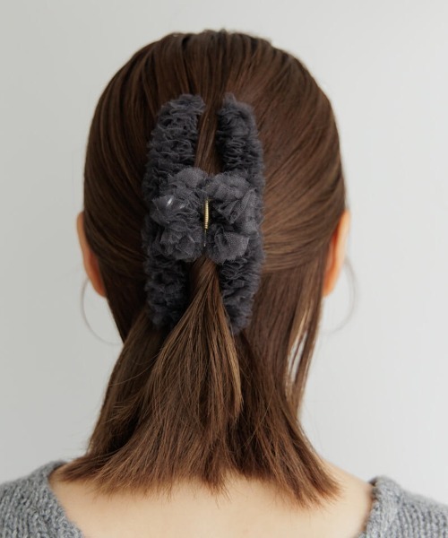flower ヘアクリップ スモーキーチュールクリップ : ZOZOTOWN Yahoo!店