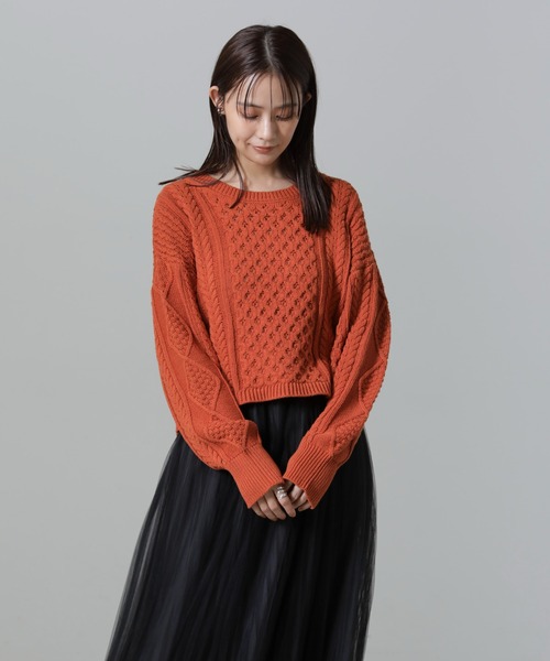 NANO universe（ナノ・ユニバース） ニット セーター ケーブル