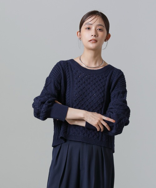 NANO universe（ナノ・ユニバース） ニット セーター ケーブル