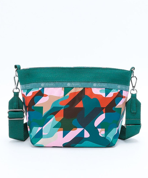 ■LeSportsac■ SMALL BUCKET BAGカモハウンズトゥース □LeSportsac□ SMALL BUCKET BAGカモハウンズトゥース