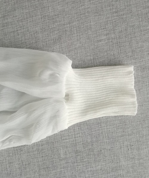 miniministore ブラウス シャツ ニットブラウス 袖切り替え