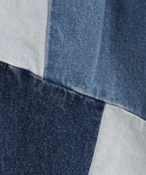 ANGENEHM ジーンズ mp12739-Switching design denim pants