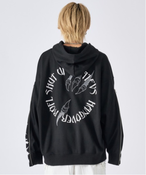 RE730 パーカー 「RE730」袖ジッパーギミック/モンスタークロウ