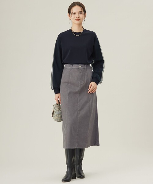 専用　自由区　ウスカルデニムスカート　40 新品 自由区（ジユウク） デニムスカート ウスカルデニム スカート