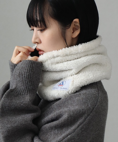 新品J.W.ANDERSON イタリア製ネックウォーマー ブラック黒ウール毛 サーモフォースネックウォーマー EX