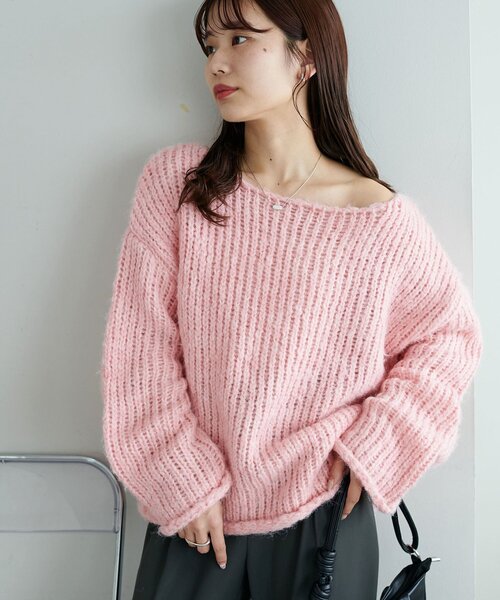 Discoat（ディスコート） ニット セーター 「WEB限定」手編み風プル