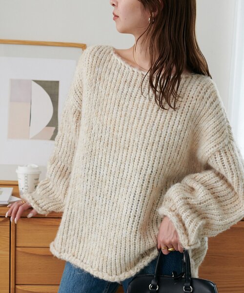 Discoat（ディスコート） ニット セーター 「WEB限定」手編み風プル