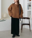 ニット セーター 「WEB限定」手編み風プルオ...の詳細画像2