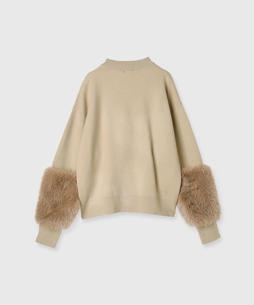 anuans（アニュアンス） ニット セーター スリーブファーニット