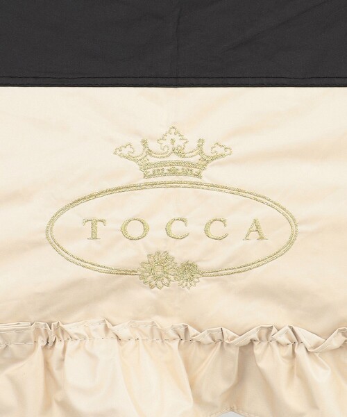 TOCCA 折りたたみ傘 「晴雨兼用・UVカット100%生地」LOGO FRILL