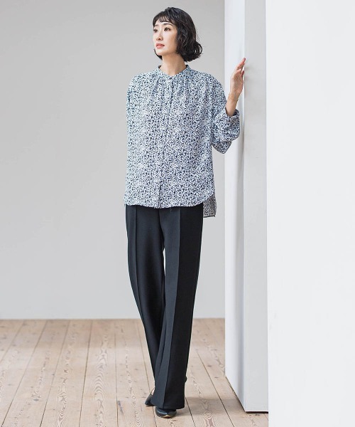 la.f（ラ・エフ） スラックス パンツ 「WEB限定」裏起毛ワイド