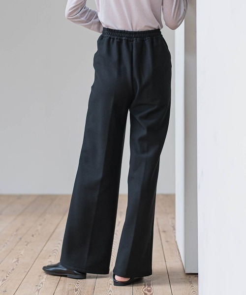 la.f（ラ・エフ） スラックス パンツ 「WEB限定」裏起毛ワイド