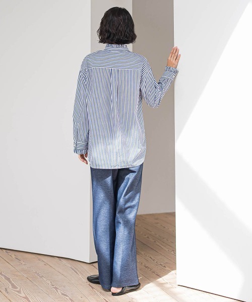 la.f（ラ・エフ） スラックス パンツ 「WEB限定」裏起毛ワイド