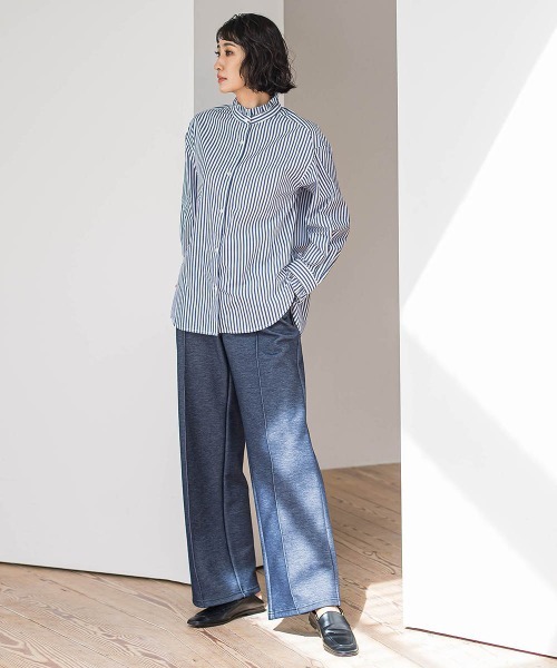 la.f（ラ・エフ） スラックス パンツ 「WEB限定」裏起毛ワイド