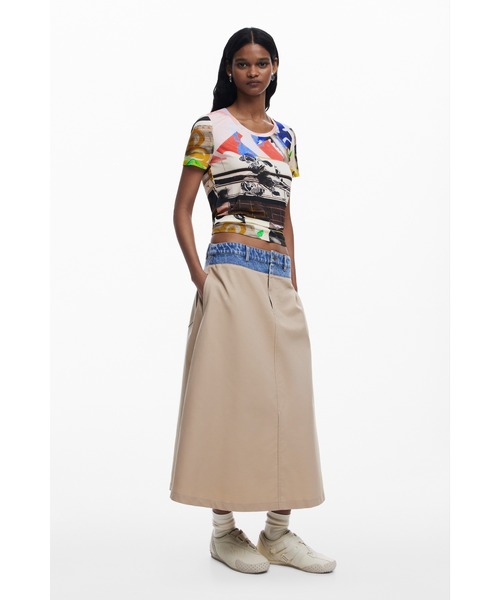 デシグアル（Desigual）/コラージュプリントTシャツ Desigual（デシグアル） tシャツ コラージュプリントTシャツ