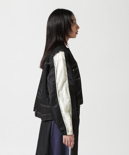 新品】♡ AULA AILA ♡ レザーコンビジャケット