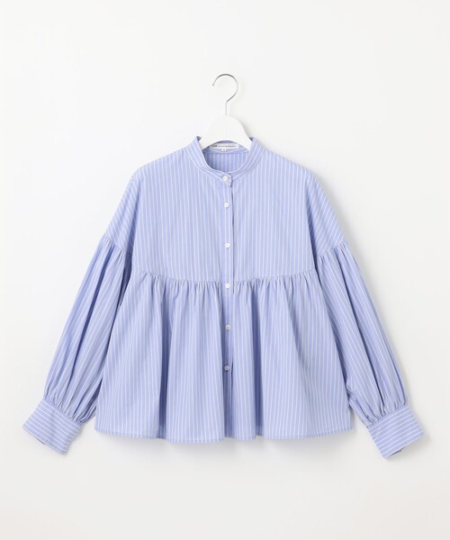 23区（ニジュウサンク） ブラウス シャツ 「洗える」CANCLINI ギャザー