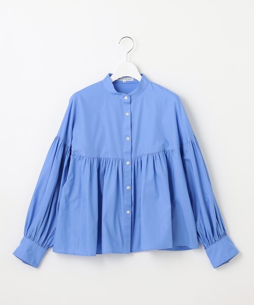 23区（ニジュウサンク） ブラウス シャツ 「洗える」CANCLINI ギャザー
