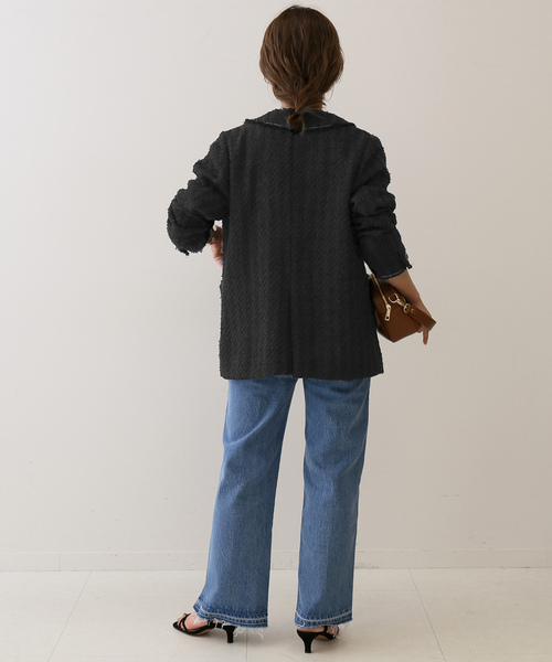 SLOBE IENA（スローブイエナ） ツイードジャケット FREE ネイビー