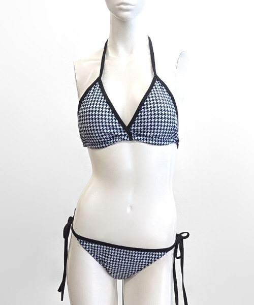 2点おまとめAgua Doce 日本未入荷ブランドビキニ 新品未使用タグ付き♡ Riff 水着 「2点セット」 千鳥格子柄ビキニ レディース