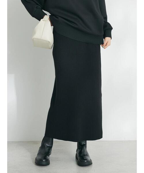 「CRAFT STANDARD BOUTIQUE」 ニットスカート M ブルー レディース_画像5