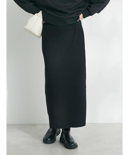 「CRAFT STANDARD BOUTIQUE」 ニットスカート M ブルー レディース_画像6