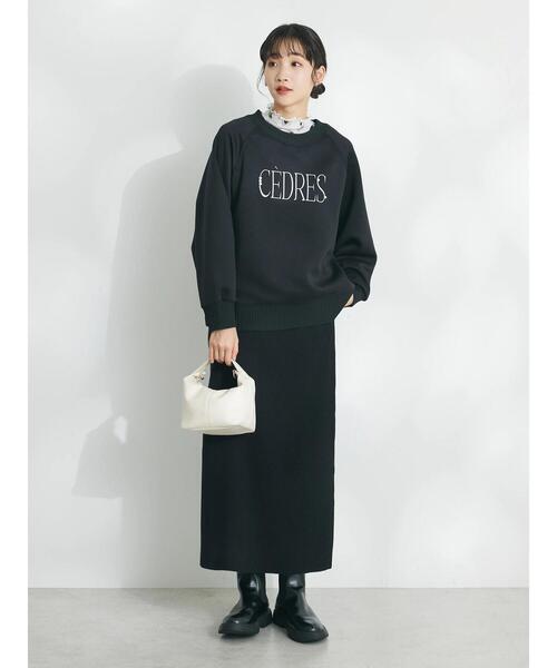 「CRAFT STANDARD BOUTIQUE」 ニットスカート M ブルー レディース_画像8