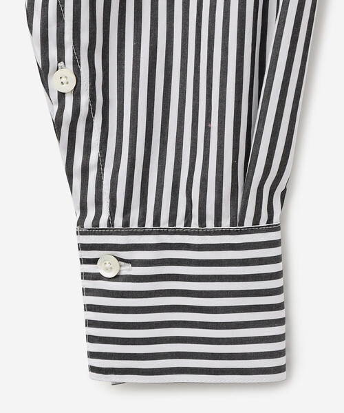 ブラウス シャツ Gymphlex | ボタンダウン 長袖チュニックシャツ STRIPE WOMEN レディース GYMPHLEX ブラウス シャツ Gymphlex | ボタンダウン 長袖