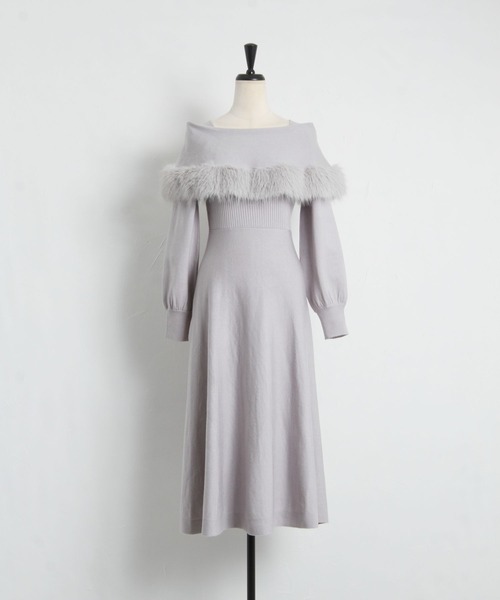 「tocco closet」 ニットワンピース M オフホワイト レディース_画像4