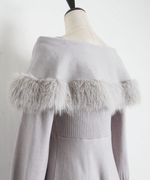 「tocco closet」 ニットワンピース M オフホワイト レディース_画像7