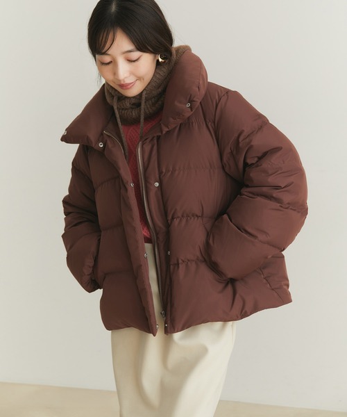 VIS（ビス） ダウンジャケット L ダークブラウン レディース