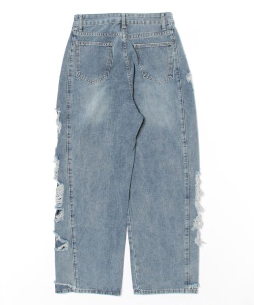 ジーンズ デニム デニムパンツ クラッシュデニム_レディース