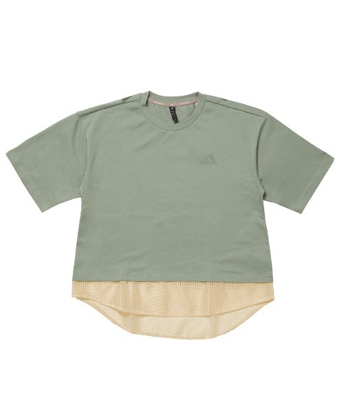 adidas tシャツ アディダス W LUX CA メッシュレイヤードTシャツ
