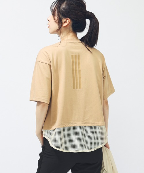 adidas tシャツ アディダス W LUX CA メッシュレイヤードTシャツ