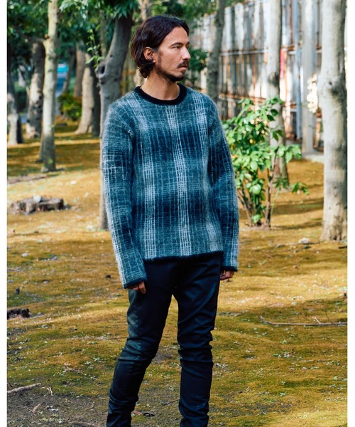 wjk セーター ニット mohair shaggy knit crew メンズ : ZOZOTOWN