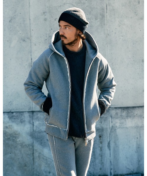 ming104/ KMRii ケムリニットパーカージャケット モヘア ming104