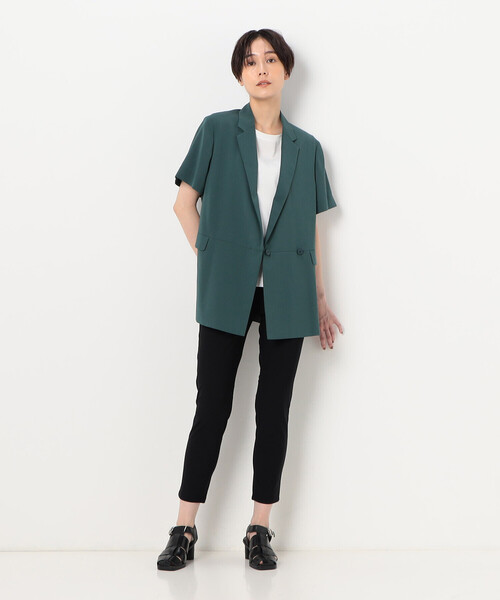 【美品】COMME CA セットアップスーツ　ドライトリアセクロス　現行　夏 COMME CA（コムサ） ジャケット テーラードジャケット 「セットアップ